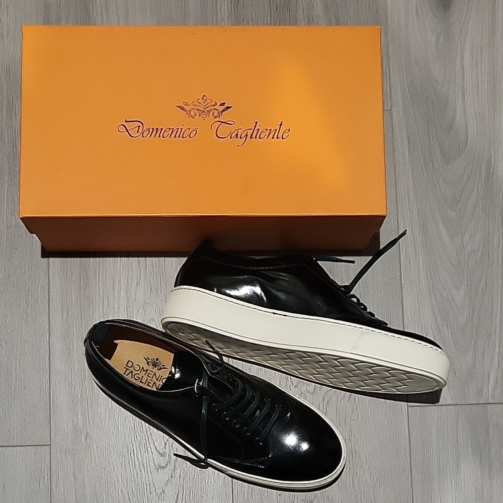 NEW Domenico Tagliente Black and White Men's Sneakers US Men's Size 9